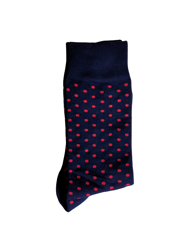 Blue and Red Dot Office Socks - Image 4